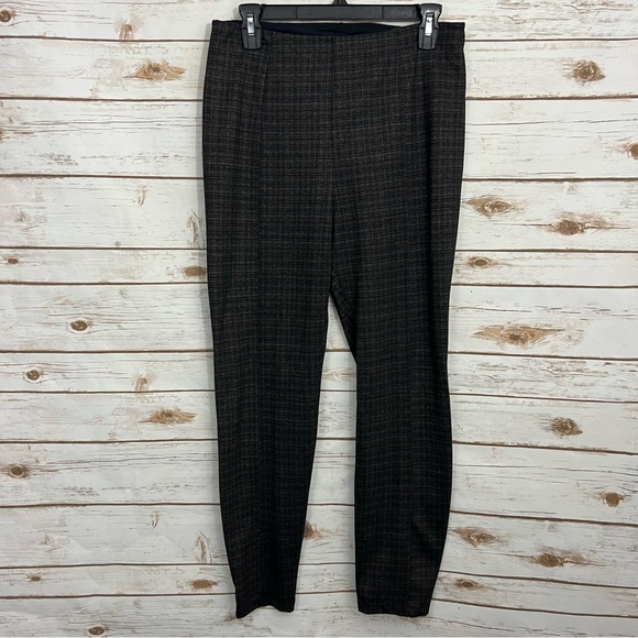 Liverpool Reese Pull On High Rise Ankle Legging Pants Gray Plaid - Picture 2 of 6